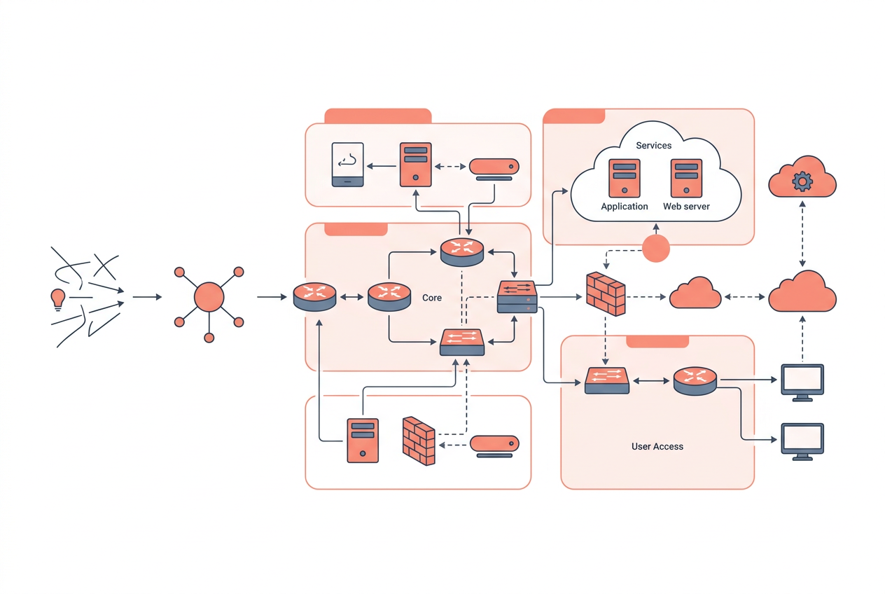 How to Draw a Network Diagram: A Beginner's Complete Guide illustration